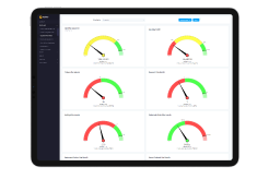 c-suite executives reviewing procurement insights illustration